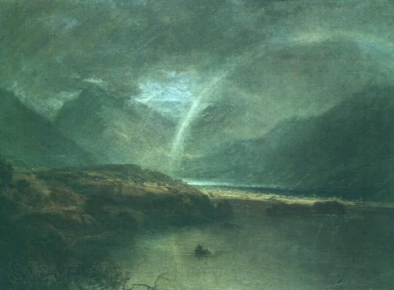 Joseph Mallord William Turner Buttermere Lake : A Shower Norge oil painting art